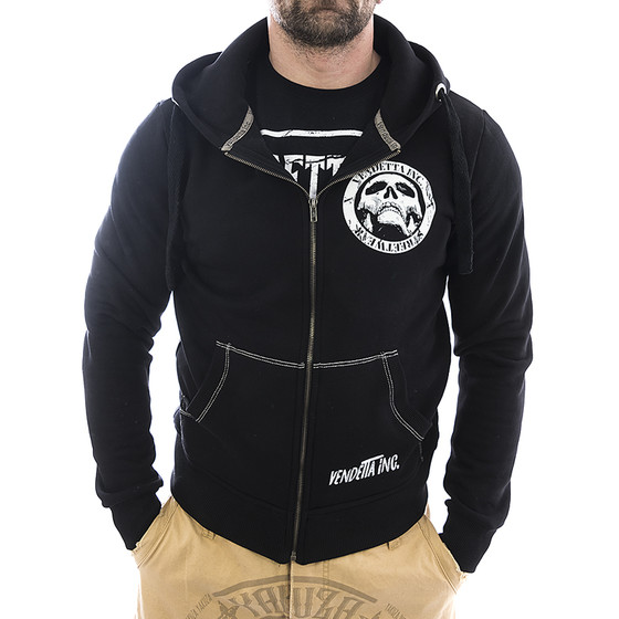 Vendetta Inc. Sweatjacke Logo Patch 3001 schwarz