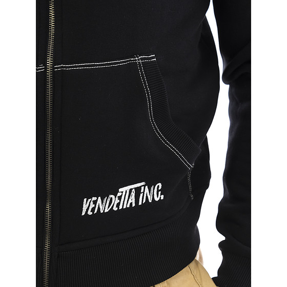 Vendetta Inc. Sweatjacke Logo Patch 3001 schwarz