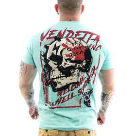 Vendetta Inc. Shirt Hell Skull 1039 t�rkis