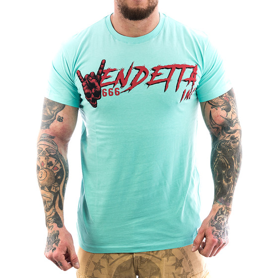 Vendetta Inc. Shirt Hell Skull 1039 turquoise 4XL